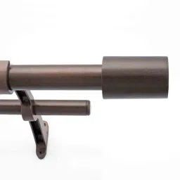 Brown Iron Curtain Ft Contents: Curtain Pole, Finials x 2, Brackets x 3, Screws & Fishers x 6 by Deco Window-image-26