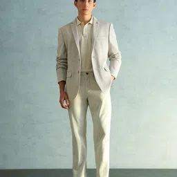arrow Men Solid Single Breasted Formal Blazer image 5