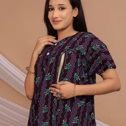 vardhana Women Maternity/Nursing Nighty image 4