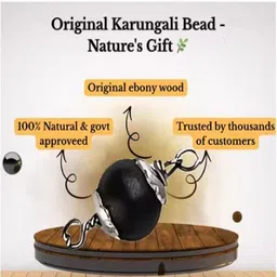 healinggems Karungali Mala With Silver Plated Cap Necklace With Lab Certificate Silver Plated Silver Chain image 4