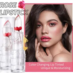 Professional Waterproof Moisturizing Flower Crystal Lipstick-image-4