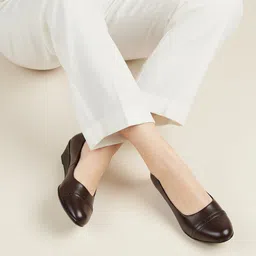 roadster Formal Office Platform Heel Wedges Slip On Casuals For Women-picture-12