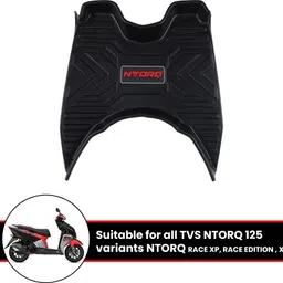 grandbiker Ntorq 125 3D Foot Mat Removeable & Washable Floor Board Heavy Duty Foot Mat TVS Ntorq 125 Two Wheeler Mat-picture-21