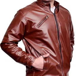 anupam Men Solid Leather Jacket-picture-14