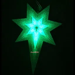 mdt india Christmas LED Hanging Star KnitLit Elite 7C (Multicolor) for Xmas Decoration Hanging Star Pack of 1 image 2