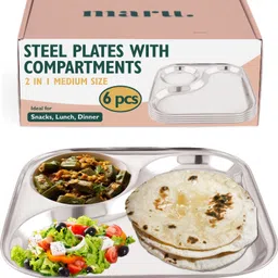 Pack of 6 Stainless Steel Dinner Set-image-53