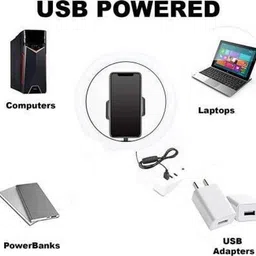 VIJYONICS 10" inch LED Ring Light with 7 Ft Tripod Stand Combo Ring Flash image 2