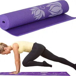 strauss Anti Skid Solid Pvc Yoga Mat With Carry Bag | Exercise Mat, (Purple) Purple 8 mm Yoga Mat-picture-24
