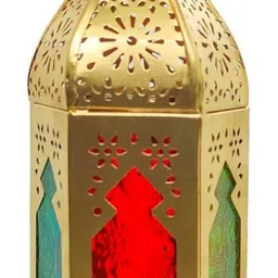 rsb handicrafts LAN-RSB Gold Iron Hanging Lantern-picture-31