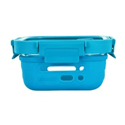 glasafe Tranquil Teal 320Ml (3Pcs) & 520Ml (3Pcs) Borosilicate Glass With Protective Silicone Sleeve Lunchbox image 3