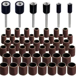a&s toolshop 51 Pcs Sanding drum Mandrels for Rotary Tools Rotary Bit Set-picture-27