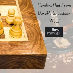 intellect creation IC Sports Sheesham Masterpiece 35 cm Chess Board image 3