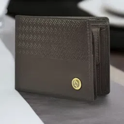 ajanta Men Trendy, Evening/Party, Ethnic, Casual Brown Genuine Leather Wallet image 2