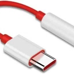 LIVIK Red, White Type C to 3.5 mm Jack Audio_Adapter/Connector | Noise Cancelling Headphones Jack Converter Audio Adapter for One_Plus Nord 9 9r /8T/8/7T/7/7 Pro / 1+6/1+6T and All-Pro Devices |One_Plus Audio Jack Phone Converter-image-90