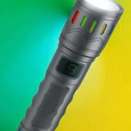 shamsa X205 Portable LED Torch Light | High Power Rechargeable Flashlight for Travel Torch image 1