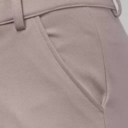 crimp Women Regular Fit Grey Lycra Blend Trousers image 4