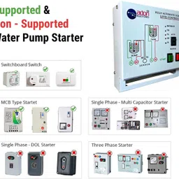 AdonElectronics Fully Automatic Water Level Controller With Float Sensor(Monoblock,Single Phase) Wired Sensor Security System image 3