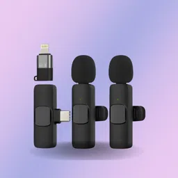 syara K9 Dual Wireless Mic WithCollar Microphone for YouTube &Live Voice RecordingG277 Microphone image 1