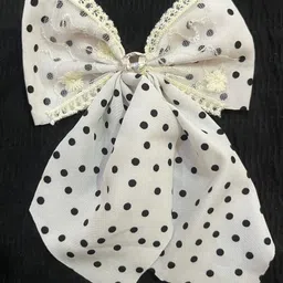 beauty flow 1 pcs Polka Dot Design Bow Hair Clip For Girls And Women Hair Clip-picture-14