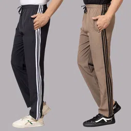 Pack of 2 AANYA CASUAL SOLID COTTON TRACKPANT FOR MEN FOR OUTDOOR Men Pyjama-picture-22