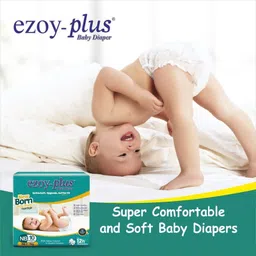 ezoyplus Extra Soft Baby Diaper NB Size | 0-4 kg,Dryfeel Comfort & Better FIt - New Born image 3