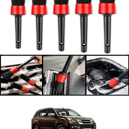 ccmm Universal Red/Black Wet & Dry Cleaning Brushes Set Of 5 For Car-189 Wet and Dry Duster Set-picture-37