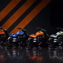 world gift mart Limited Edition Harley Bike Keychain for Men | Premium Push & Pull Mechanism Key Chain image 4