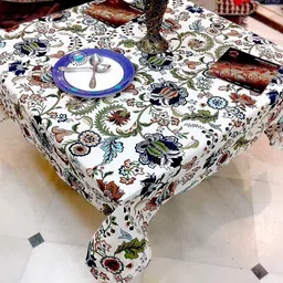 rajodyana Cotton 6 Seater Printed Table Cover image 3