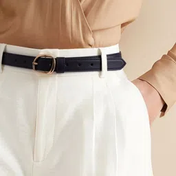 salty Women Casual, Formal, Party Black Artificial Leather Belt-picture-15