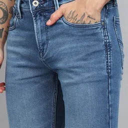 killer Men Slim Mid Rise Blue Jeans image 5