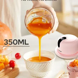 halohop 350ML One-Touch Operation, 304 Stainless Steel Blades, Mincing Garlic, Onion Electric Vegetable & Fruit Chopper image 5