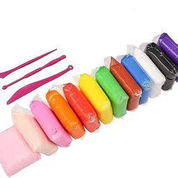 dsr 12 Color/Set Light Clay Air Dry Polymer Plasticine Modelling Clay Super Light image 3