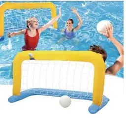 Inflatable (IND*77) Set Water Polo Game for Pool Multicolor Inflatable Hoppers & Bouncer-image-88