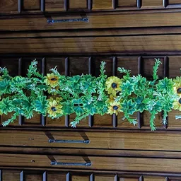 kingstyle impex Artificial Flowers Home Decoration Vine Creepers Plant Wall Hanging Chain 1871I Multicolor Sunflower Artificial Flower image 2