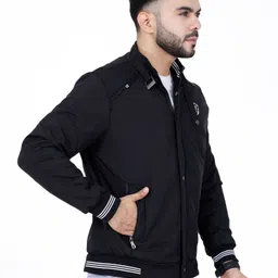 dollar Men Solid Bomber Jacket image 2