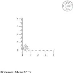 giva Silver Trinity Loop Stud For Him Sterling Silver Stud Earring image 4