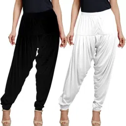smiley appu clothing Polyester Solid Patiala-picture-15