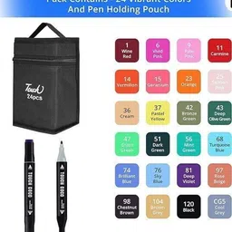 vbr Classic Dual-tip :: Smooth flow :: Durable :: Quick-dry :: Smudge-proof Nib Sketch Pens image 2