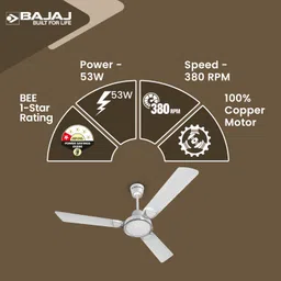bajaj Crescent with 3 Year Warranty 1200 mm Ceiling Fan image 4