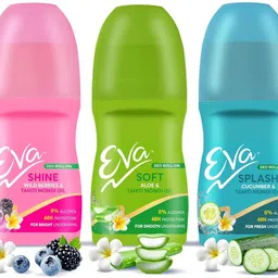eva Underarm Roll On For Fresh & Smooth Underarms With Aloe & Cucumber Flavor Deodorant Roll-on - For Women-picture-18
