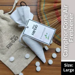 mist fresho Pure Camphor Cone Air Freshener - Large Size (Original Camphor) Air Purifier image 1