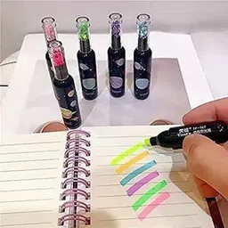 netigems HighLighter Pen| Space Theme Pack of 6 |Chisel Tip Fine Grip Marker Pen | image 5