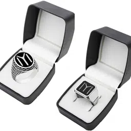 silvoswan Metal Platinum Plated Ring-picture-16