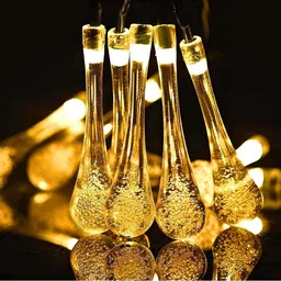 techpride 14 LEDs 3 m Yellow Steady Water Drop Rice Lights image 5