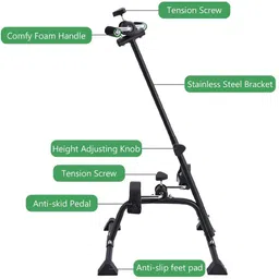 proberos Pedal Exerciser Bike for Arm and Leg Exercise at Home Mini Pedal Exerciser Cycle image 3