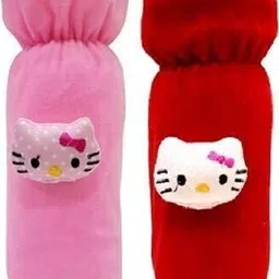 trivika and sons Baby Feeding Bottle Cotton Cover Set of 2 (Red & Pink)-picture-26