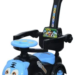 letzride Tiger Face Ride On Push Car Parental Handle Safety GuardMusical Steering Wheel Rideons & Wagons Non Battery Operated Ride On-picture-47