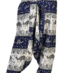fusfus Printed Rayon, Cotton Women Harem Pants image 2