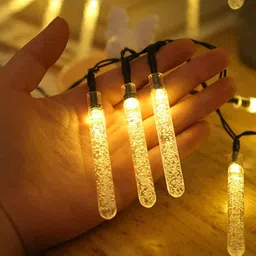 kanvika 15 LEDs 3 m Yellow Steady Water Drop Rice Lights image 3