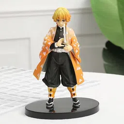 Demon Slayer Zenitsu Agatsuma Action figure Standing 15cm Toy for kids Figurine-image-18